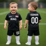 Adult Men's Short Sleeve Sport Jersey Set, Iraq 2026 World Cup Football Kit
